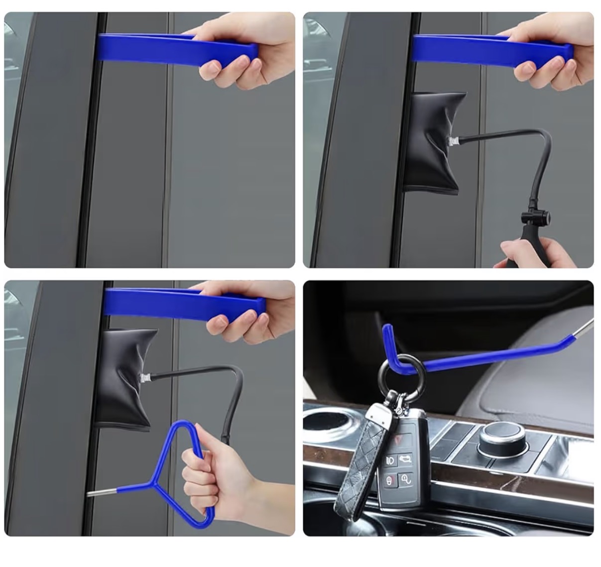 Car entry tools used for lockout assistance